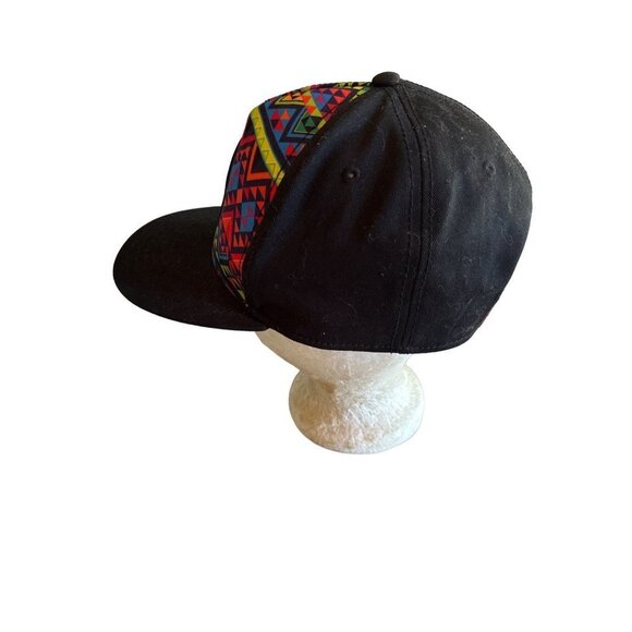 Sou/Lo Multi Color Aztec Print Black Adjustable Hat Cap - Picture 3 of 8